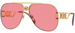 Sunglasses - Versace - VE2255 - 1002A4  GOLD // PINK MIRROR SILVER
