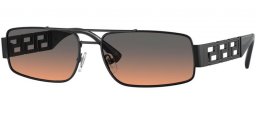 Sunglasses - Versace - VE2257 - 126118  MATTE BLACK // ORANGE GRADIENT LIGHT GREY