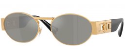 Lunettes de soleil - Versace - VE2264 - 100230  GOLD // GREEN MIRROR SILVER