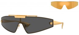 Gafas de Sol - Versace - VE2265 - 100287  GOLD // DARK GREY GOLD MIRROR
