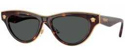 Lunettes de soleil - Versace - VE2273 - 108/87 HAVANA // DARK GREY