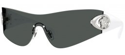 Lunettes de soleil - Versace - VE2280 - 100087  SILVER // DARK GREY