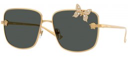 Sunglasses - Versace - VE2282 - 100287  GOLD // DARK GREY