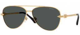 Sunglasses - Versace - VE2283 - 100287  GOLD // DARK GREY
