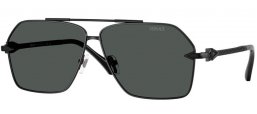 Gafas de Sol - Versace - VE2284 - 143687  MATTE BLACK // DARK GREY