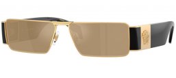 Gafas de Sol - Versace - VE2286 - 100203  GOLD // CLEAR MIRROR YELLOW GOLD