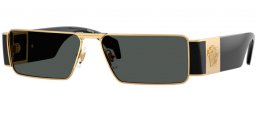 Gafas de Sol - Versace - VE2286 - 100287  GOLD // DARK GREY