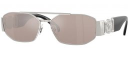 Gafas de Sol - Versace - VE2287 - 1000AP  SILVER // CLEAR MIRROR SILVER