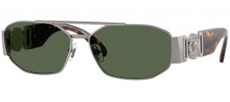 Gafas de Sol - Versace - VE2287 - 100171  GUNMETAL // DARK GREEN
