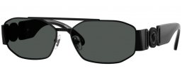 Gafas de Sol - Versace - VE2287 - 126187  MATTE BLACK // DARK GREY