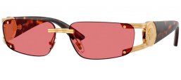 Gafas de Sol - Versace - VE2291 - 100275  GOLD // RED HIPER 8