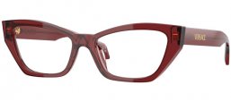 Monturas - Versace - VE3373U - 5512  TRANSPARENT BORDEAUX