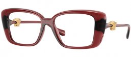 Monturas - Versace - VE3385U - 5539  TRANSPARENT RED
