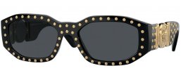 Sunglasses - Versace - VE4361 - 539787 BLACK // DARK GREY