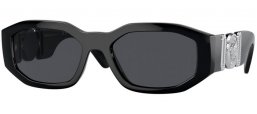 Sunglasses - Versace - VE4361 - 542287  BLACK // DARK GREY