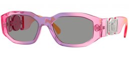 Sunglasses - Versace - VE4361 - 5537/1  VIOLET PINK ORANGE GRADIENT // GREY