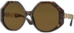 Gafas de Sol - Versace - VE4395 - 108/73 HAVANA // DARK BROWN