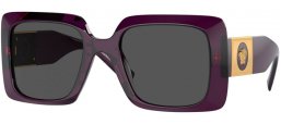 Sunglasses - Versace - VE4405 - 538487  TRANSPARENT PURPLE // DARK GREY