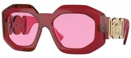 Sunglasses - Versace - VE4424U - 388/5 TRANSPARENT RED // FUCSHIA