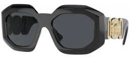 Sunglasses - Versace - VE4424U - GB1/87 BLACK // DARK GREY