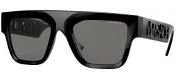 Sunglasses - Versace - VE4430U - GB1/81 BLACK // DARK GREY POLARIZED