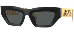 Sunglasses - Versace - VE4432U - GB1/87 BLACK // DARK GREY