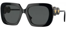 Lunettes de soleil - Versace - VE4434 - GB1/87 BLACK // DARK GREY