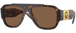 Gafas de Sol - Versace - VE4436U - 108/73 HAVANA // DARK BROWN