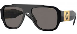 Gafas de Sol - Versace - VE4436U - GB1/81 BLACK // DARK GREY POLARIZED