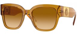 Lunettes de soleil - Versace - VE4437U - 53472L  TRANSPARENT HONEY // OCHRE GRADIENT YELLOW