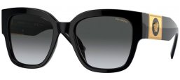 Sunglasses - Versace - VE4437U - GB1/T3 BLACK // GREY GRADIENT POLARIZED