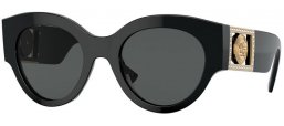 Gafas de Sol - Versace - VE4438B - GB1/87 BLACK // DARK GREY