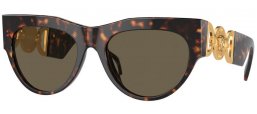 Gafas de Sol - Versace - VE4440U - 108/3 HAVANA // BROWN