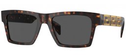 Sunglasses - Versace - VE4445 - 108/87  HAVANA // DARK GREY