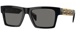 Sunglasses - Versace - VE4445 - GB1/81 BLACK // DARK GREY POLARIZED