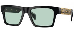 Sunglasses - Versace - VE4445 - GB1/M1 BLACK // GREEN PHOTOCROMIC