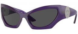 Gafas de Sol - Versace - VE4450 - 541987  TRANSPARENT VIOLET // DARK GREY