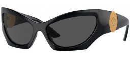 Lunettes de soleil - Versace - VE4450 - GB1/87 BLACK // DARK GREY