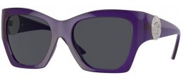 Gafas de Sol - Versace - VE4452 - 541987  TRANSPARENT PURPLE // DARK GREY