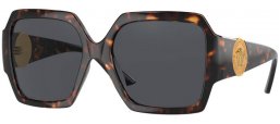 Gafas de Sol - Versace - VE4453 - 108/87  HAVANA // DARK GREY