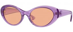 Lunettes de soleil - Versace - VE4455U - 5353/3 TRANSPARENT VIOLET // BROWN