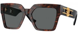 Gafas de Sol - Versace - VE4458 - 542987  HAVANA // DARK GREY