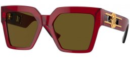 Lunettes de soleil - Versace - VE4458 - 543073  BORDEAUX // DARK BROWN