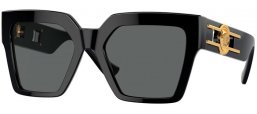 Gafas de Sol - Versace - VE4458 - GB1/87 BLACK // DARK GREY