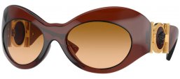 Gafas de Sol - Versace - VE4462 - 54462L  TRANSPARENT BROWN // BROWN GRADIENT YELLOW