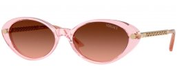 Sunglasses - Versace - VE4469 - 54725M  TRANSPARENT PINK // PINK GRADIENT GREY