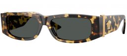 Lunettes de soleil - Versace - VE4476U - 777/87 HAVANA BROWN YELLOW // DARK GREY