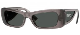 Gafas de Sol - Versace - VE4481 - 550287  TRANSPARENT GREY GLITTER // DARK GREY