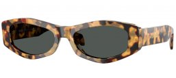 Lunettes de soleil - Versace - VE4487 - 777/87 HAVANA BROWN YELLOW // DARK GREY