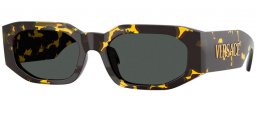 Gafas de Sol - Versace - VE4489U - 552887  HAVANA YELLOW // GREY